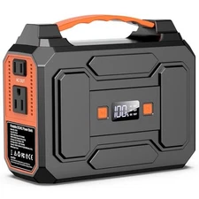 Apowking Portable Power Station Bank 200W Peak(100W Rated) 146Wh Solar Powered 