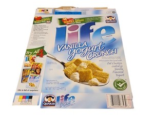 Life Vanilla Yogurt Crunch Cereal Box