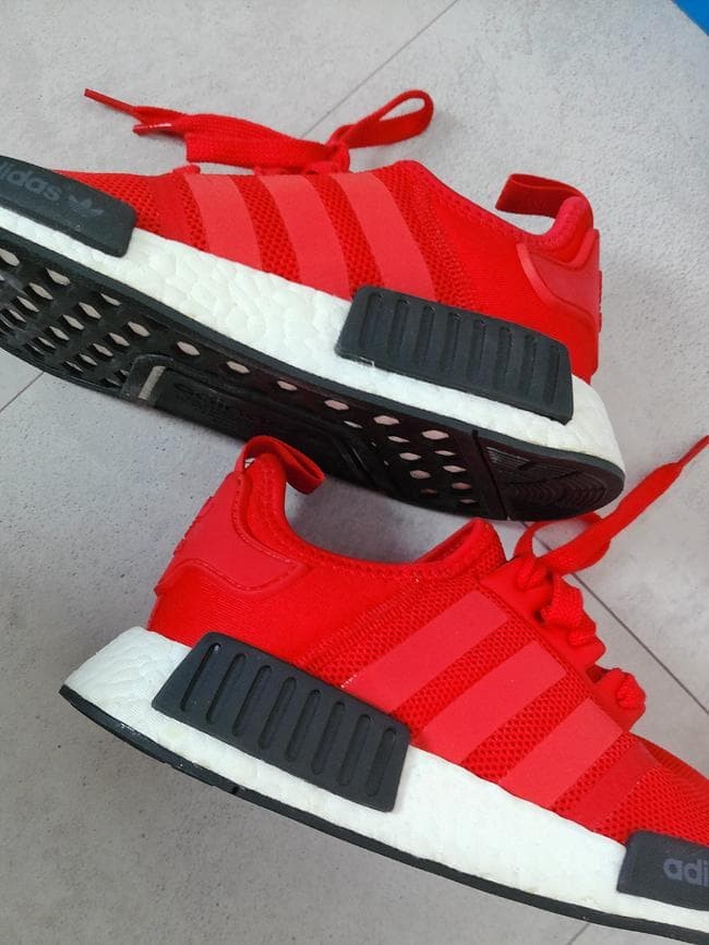Adidas NMD_R1 Boost Sneakers US8.5 26.5cm Red BB1970 Mens thumbnail 5