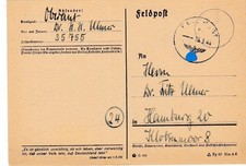 WS X14/ Feldpost II. WK  Faltpostkarte mit  Text