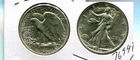 1936 D WALKING LIBERTY SILVER HALF DOLLAR AU 7699T