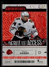 2023-24 Upper Deck Credentials Debut Ticket Access Red #145 Wyatt Kaiser /349
