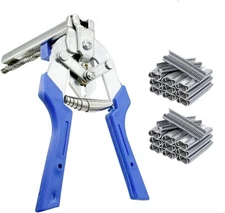 "Type M Nail Ring Pliers For Fencing With 1200pcs M Clips Hog Ring Pliers Kit Up