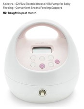 Spectra S2 Plus Electric Breast Pump Closed System Kit w/Bottles, 24/28mm