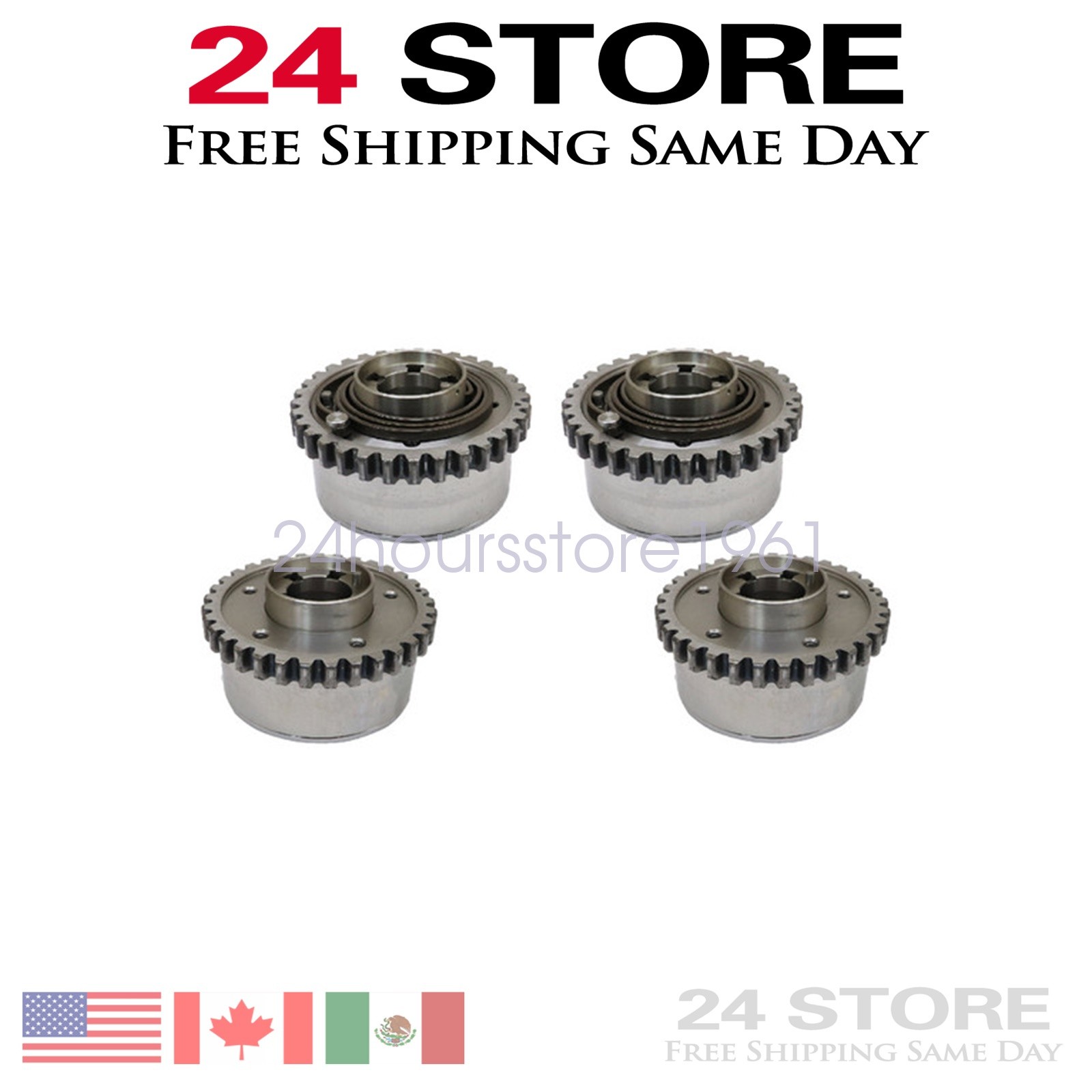 New 4x Camshaft Phaser Inlet & Outlet For Maserati Quattroporte Ghibli S 3.0L