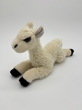 Aurora White Llama Alpaca Plush Stuffed Animal 10  