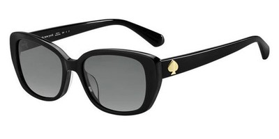Kate Spade Woman Sunglasses KENZIE/G/S 0807/WJ 53mm Black - Grey Lens - NEW