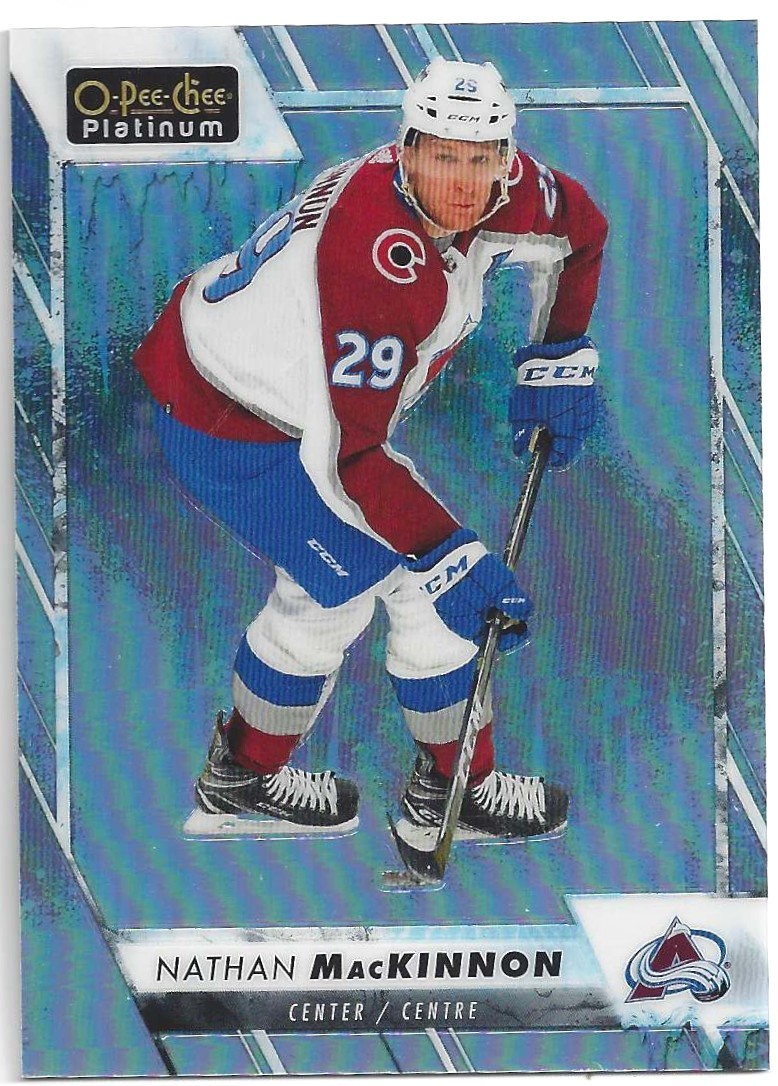 2023-24 O-Pee-Chee Platinum Arctic Freeze 39/99 Nathan MacKinnon #15