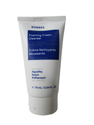 KORRES Greek Yoghurt Foaming Cream Cleanser  2.54 FL OZ/ 75ML