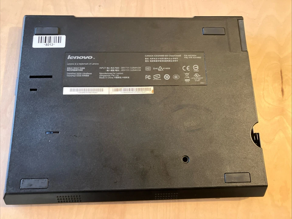 Lenovo ThinkPad X200 Tablet Laptop with UltraBase dock; Core 2 Duo, ChromeOS - Image 3 of 4