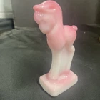 Fenton Heisey Rosalene Glass Standing Horse Colt Figurine