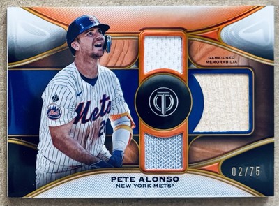 2025 Topps Triple Threads - Pete Alonso  /75  Tribute Triple Relic #TTR-PA