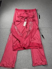 NWT Vintage BCBG Maxazaria New Berry Rhinestone Track Suit Y2K XL