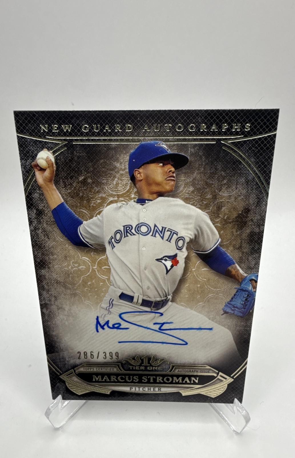 2015 Topps Tier One - New Guard Autographs Marcus Stroman #NGA-MST /399 (AU)