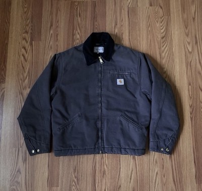 Carhartt WIP OG Detroit Jacket Tobacco Brown Black Size Small | eBay