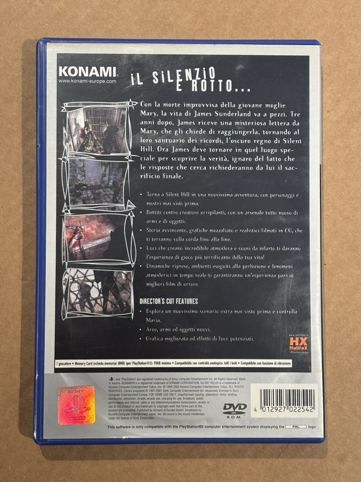 Silent Hill 2: Director's Cut - PlayStation 2 - PAL Ita - Completo - Testato, foto 2 di 5