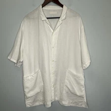 Nest Robe Confect Made In Japan Men’s 100% Linen Short Sleeve Collared Shirt 4