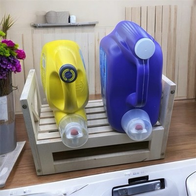 Handmade Wooden laundry detergent holder