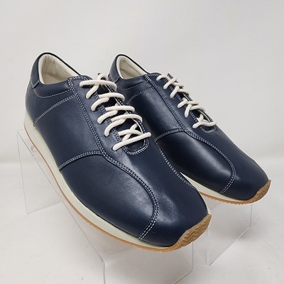 Lands End Sneakers Womens 9 Navy Blue Lace Up Comfort Shoes Casual Streetwear