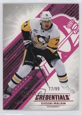 2024-25 Upper Deck Credentials Pink 77/99 Evgeni Malkin #84 f6d