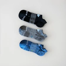 Bombas Large Ankle 3-Pack Blue,Grey,Black