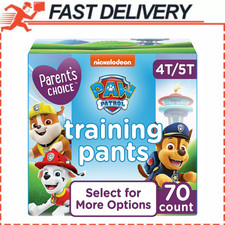 Paw Patrol Training Pants for Boys by Parent's Choice 4T/5T 70 Count Toddler New