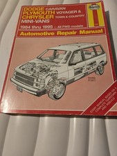 DODGE CARAVAN,PLUMOUTH VOYAGER &CHRYSLER TIWN &COUNTRY,MINI VAN 1984THRU 1995...