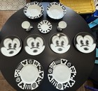 Disney M Baer Dimensions Dish Set Black & White Mickey Mouse 11 Piece Lot