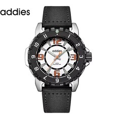 47MM ADDIESDIVE Military Quartz Dive Watch Men Nylon 50M Waterproof Luminous NEW