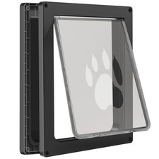 CEESC Dog Door for Pets Up to 45 lb, Weatherproof Pet Medium, Black