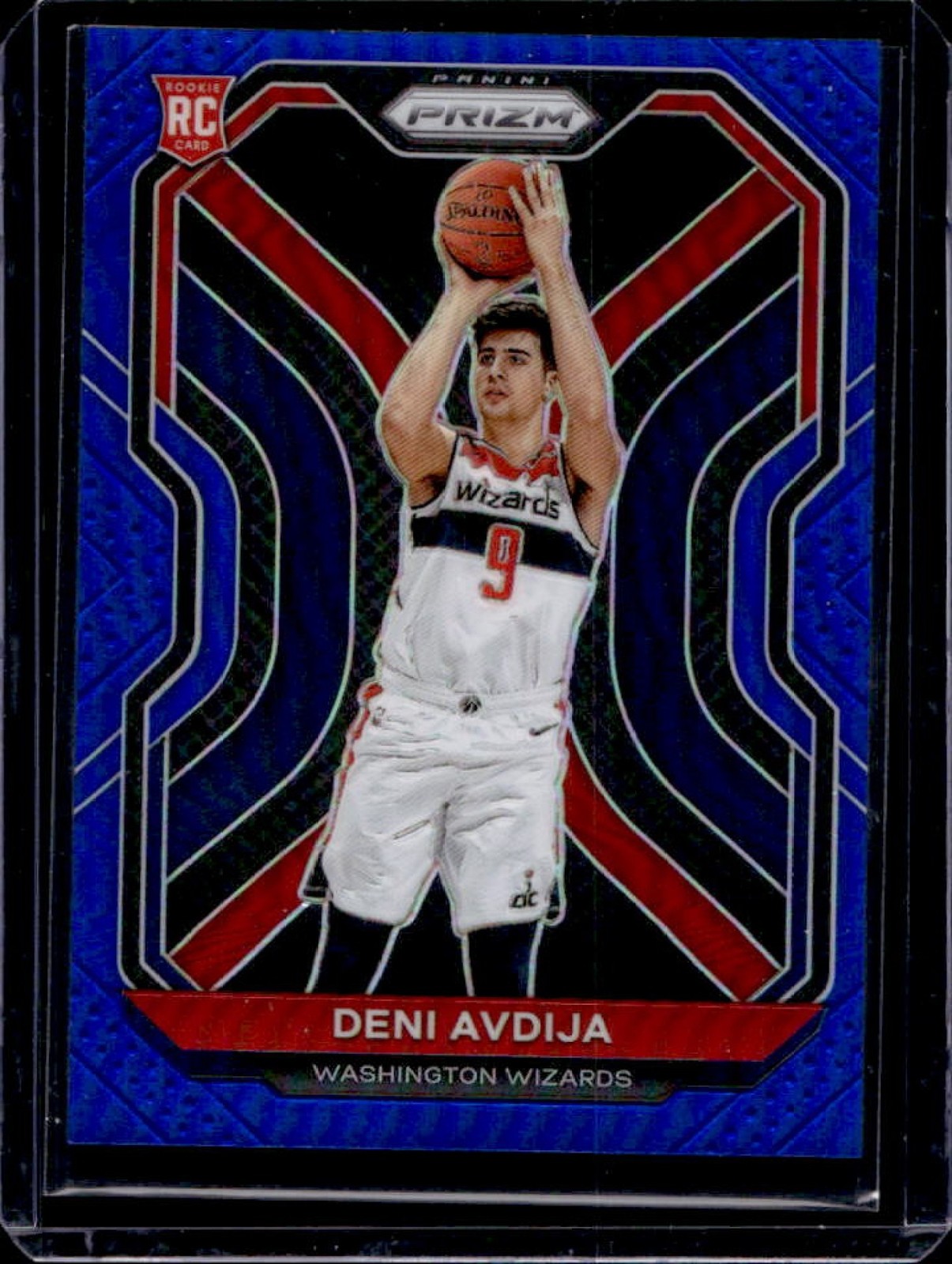 2020-21 Panini Prizm Deni Avdija RC Blue Prizm Rookie #/199 Wizards
