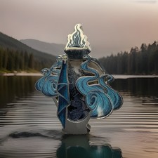 Boxlunch Villains Potion Bottle Liquid Glitter Enamel Pin Hades