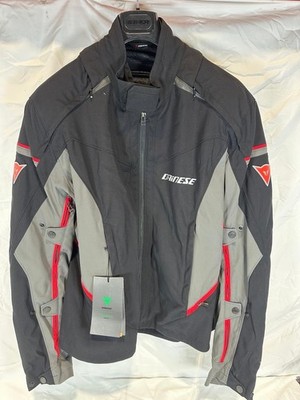 Dainese G. Rainsun Motorcycle Jacket Nero/Dark-Gull-Gray/Rosso Size 60