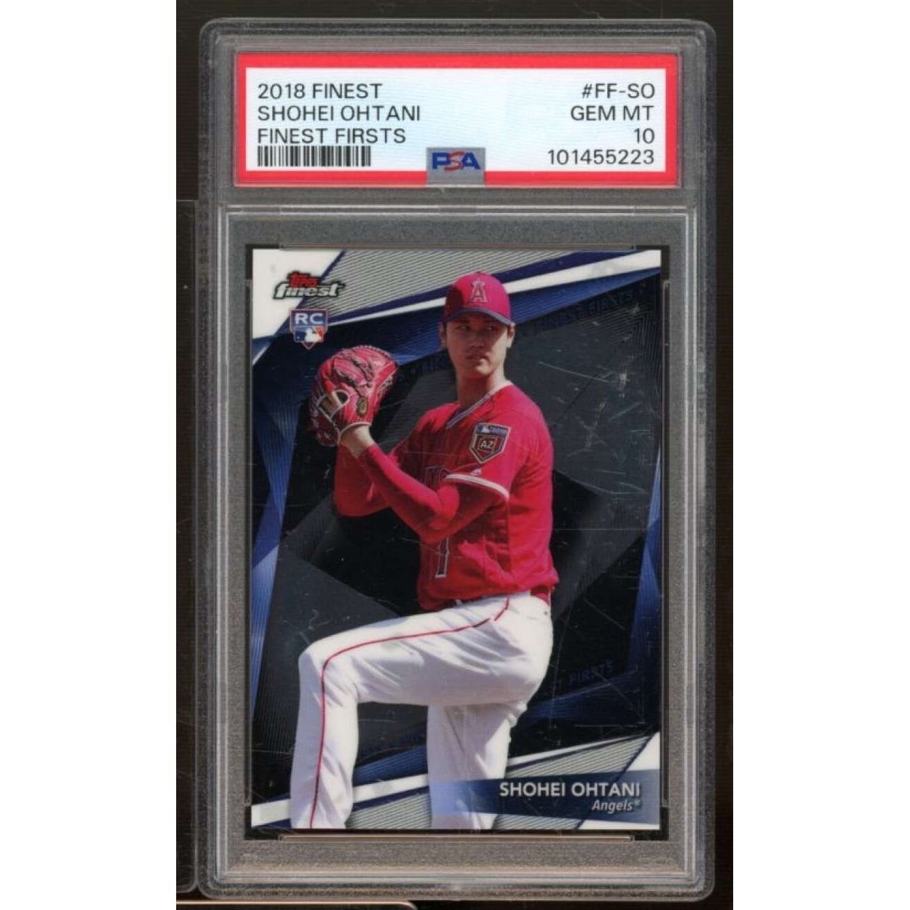 Shohei Ohtani Rookie Card 2018 Finest Finest Firsts #FF-SO PSA 10