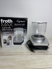 Capresso Froth Max Automatic Milk Frother Silver Model 208.04 Tested Working