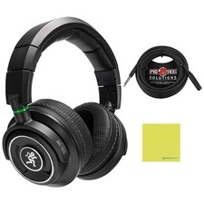 Liquid Audio Mackie MC-350 Professional Closed-Back Headphones Black Bundle...