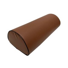 Pillow Brown Back Relief Half Semi Round Support Lumbar Leg Knee Bolster Big
