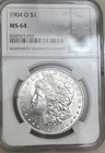 1904 O Morgan Silver Dollar NGC MS64 Beauty