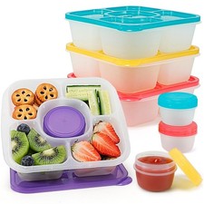 Caperci Original Bento Snack Box Containers for Kids & 760 ML, Vivid Colors 