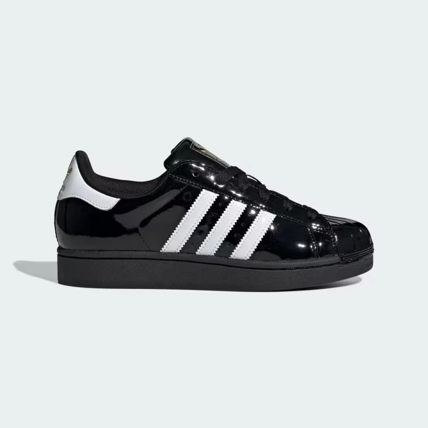 Scarpe Adidas Originals Superstar II JS4009 Core Nero Nuvola Bianco Oro Metallizzato