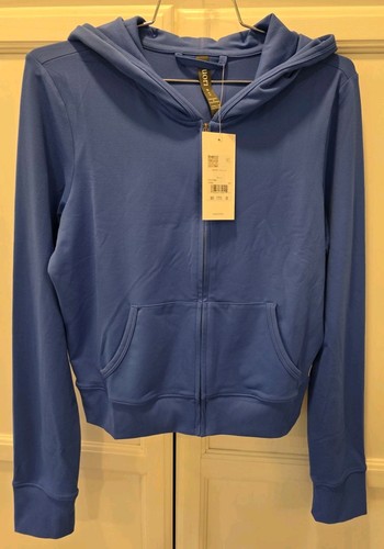 VUORI Halo Mini Full Zip Hoodie Electric Blue #VW2084 Medium $98 NWT