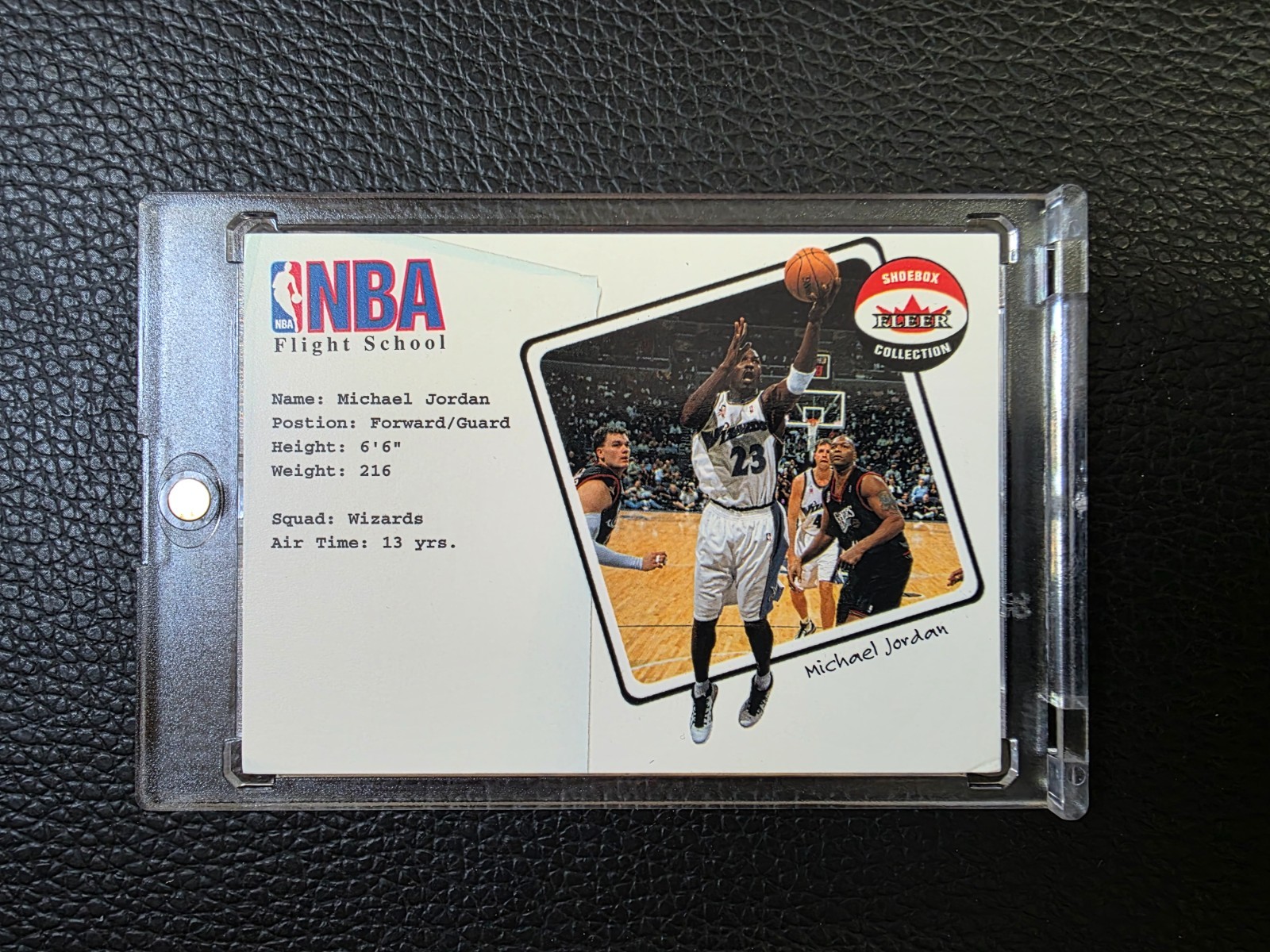 Michael Jordan 2001-02 Fleer Shoebox Collection Flight School INSERT RARE #3 FS