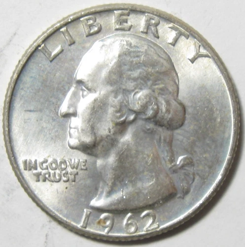 1962-D Washington Quarter - 90% Silver - AU/UNC - #11305-142