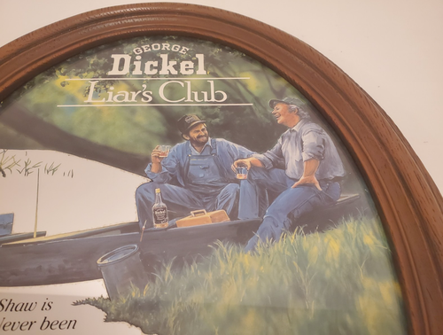 Merle Haggard Liar’s Club George Dickel Mirror Barware Advertising Vintage - Picture 5 of 12