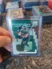 2025 Panini Score Football Breece Hall Zoned In Jersey Patch