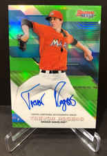 2017 Bowman's Best Auto Green Refractor Trevor Rogers #B17-TR Rookie RC #d 06/99