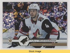 2019-20 Upper Deck Speckled Rainbow Foil Niklas Hjalmarsson #160 READ 09wc