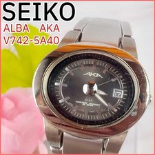 [New Battery] Seiko Alba AKA Men's Quartz Watch with Date Function, Working
