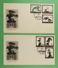 DR WHO 1981 CHINA PRC 2 FDC TREE COMBO BONSAI R64514