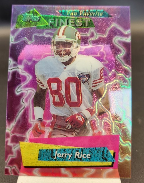 1995 Topps Finest Jerry Rice Fan Favorites #FF14 Acetate 49ERS